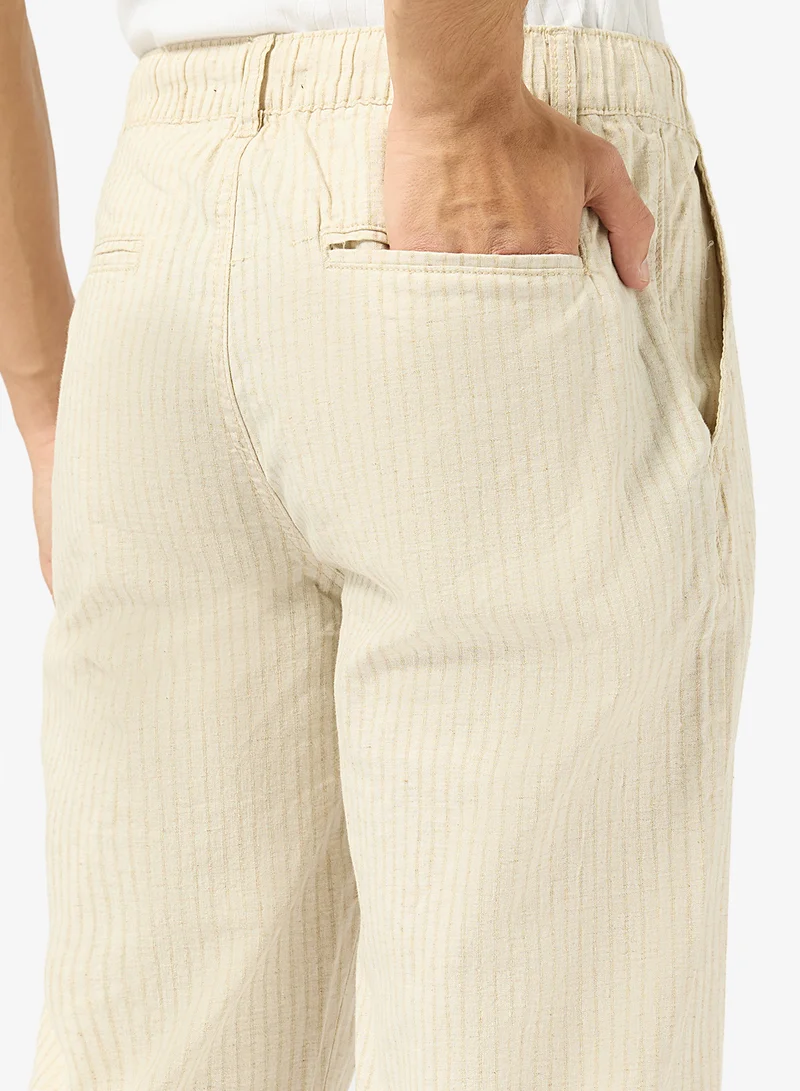 Ripples  Mens Linen Blend Straight Leg Pants for Men | Best Price UAE